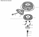 Recoil Starter Diagram and Parts List for 28232 200000001-200999999 - 2000 Lawn Boy Snow Blower